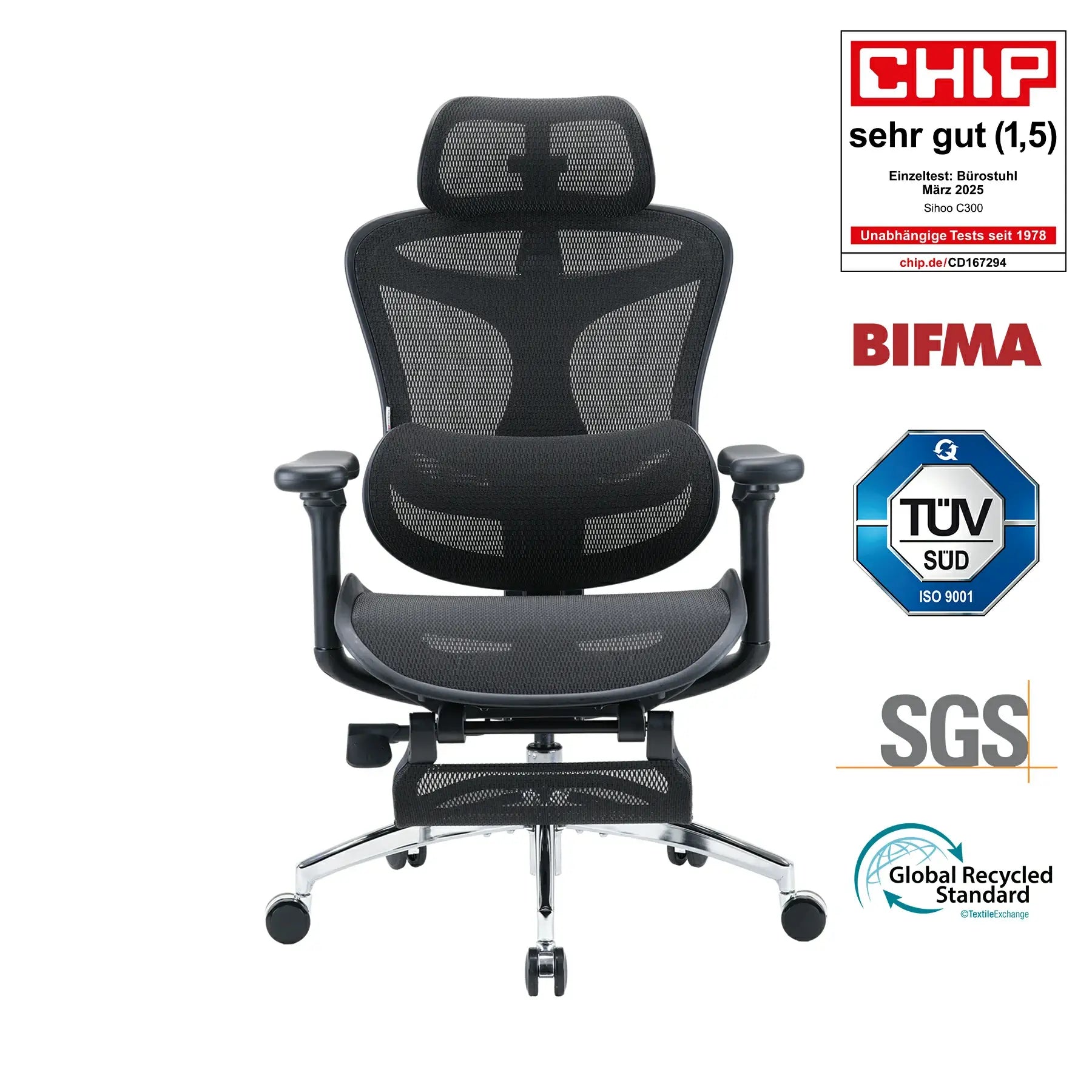 Doro C300 Chaise de bureau ergonomique