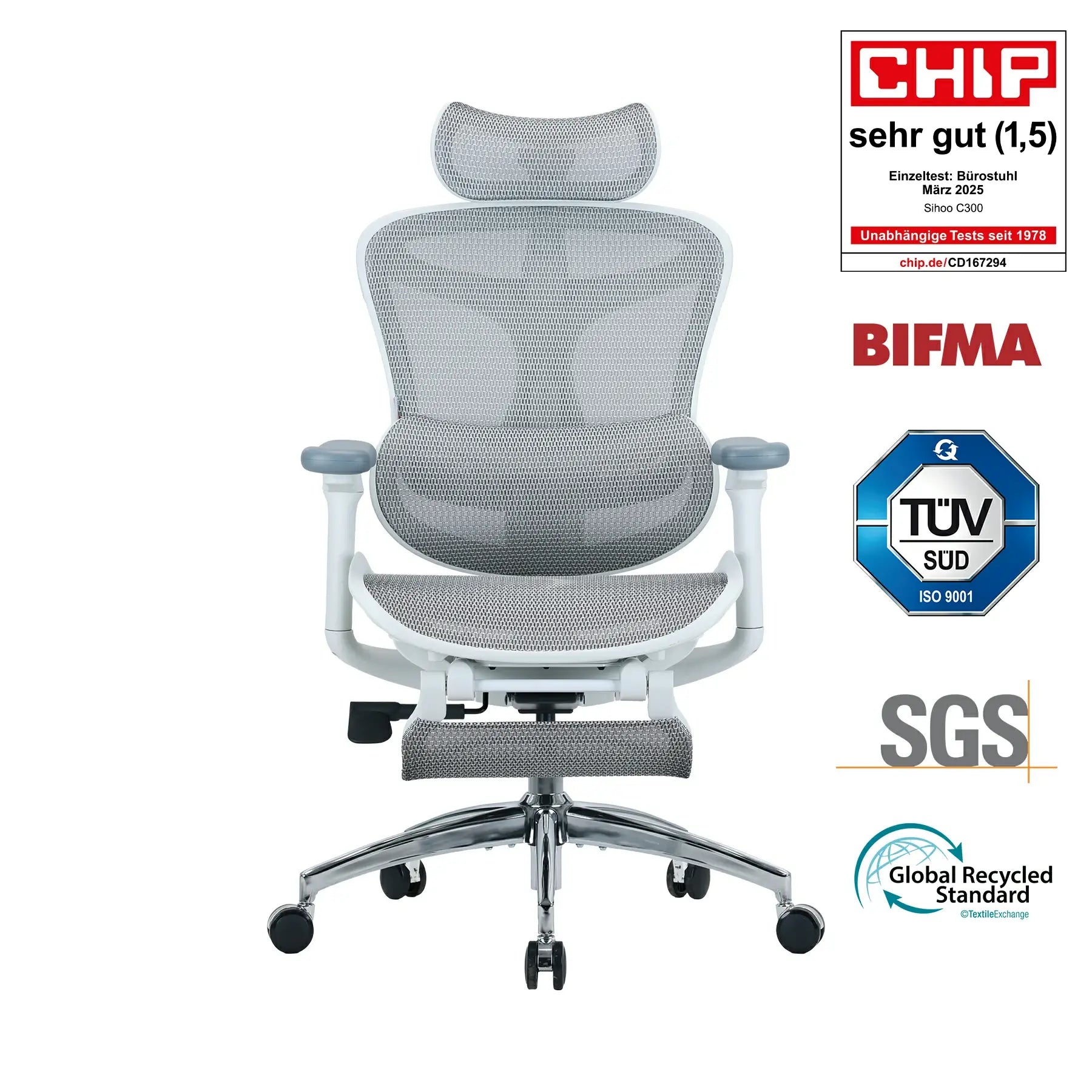 Doro C300 Chaise de bureau ergonomique